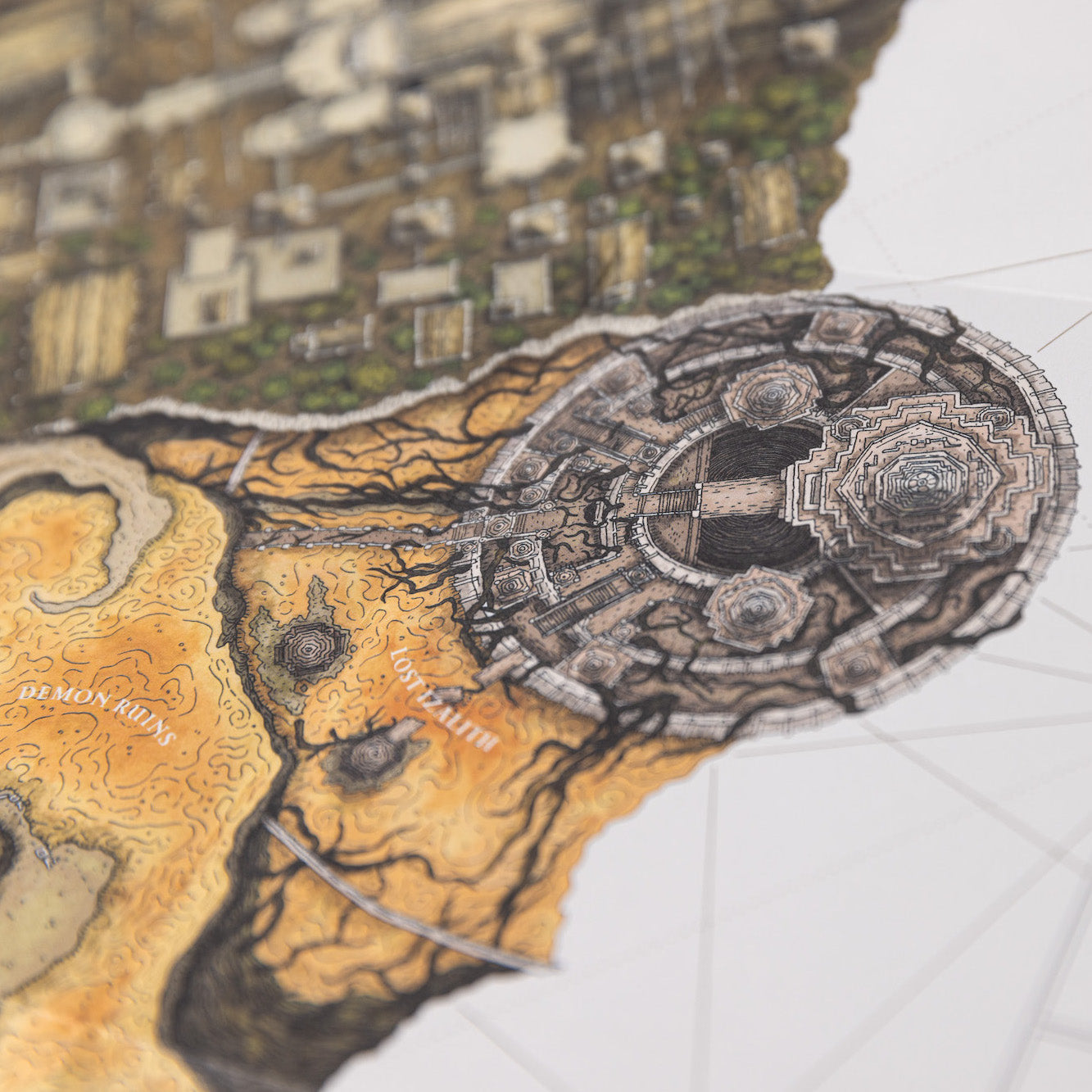 Intricate dark souls 2 map
